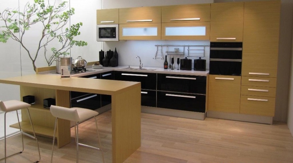 Tủ bếp gỗ Sồi nga Cổ điển - 039